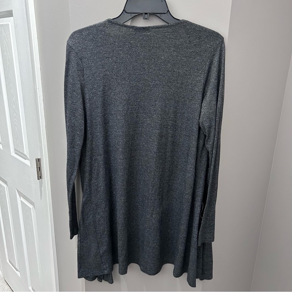 Urban Outfitters Caution to the Wind Slate Gray Open Front Pocketed Caridigan-Md - Picture 4 of 4